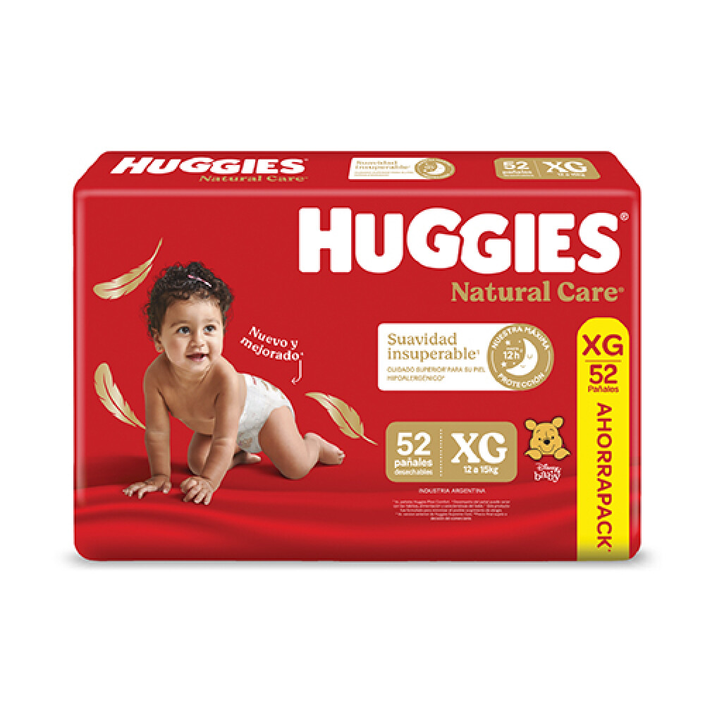 HUGGIES NAT CARE SUPREME XG 52 UN única