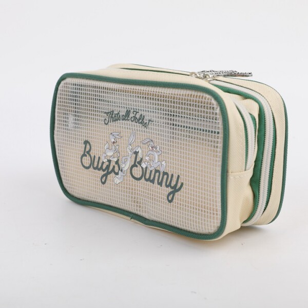 Cartuchera Looney Tunes beige