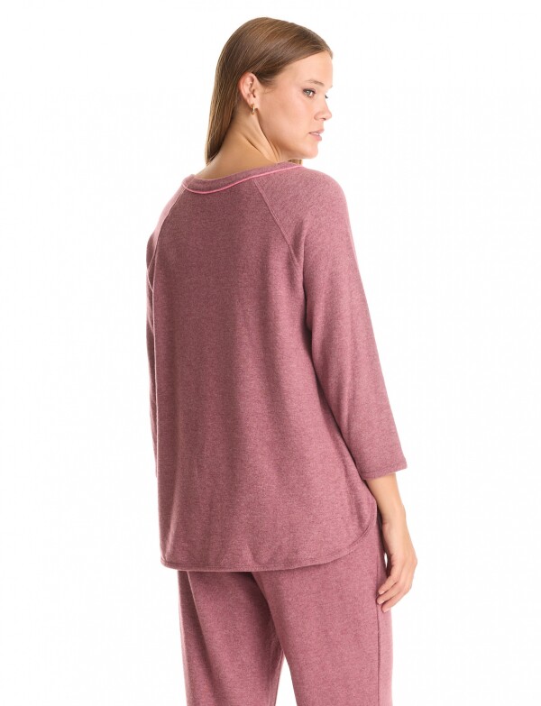 Buzo Soft Keyhole ROSA OSCURO