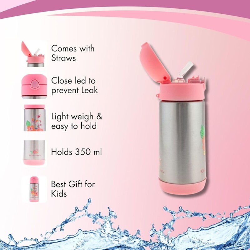 Botella termica acero inoxidable con tapa Flor