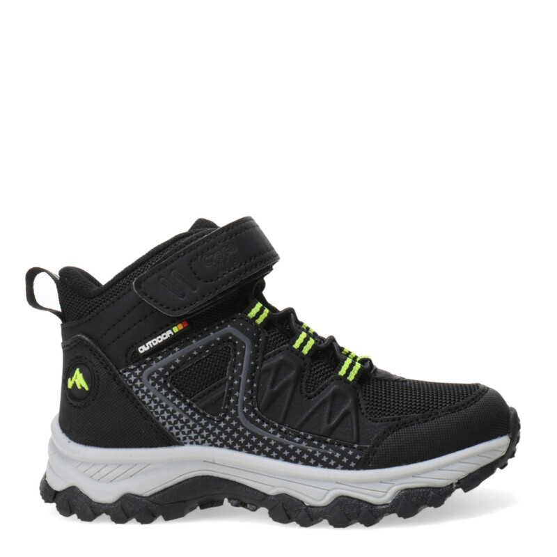 Botas de Niña Croco Kids MONTPELIER acordonada y con velcro Negro