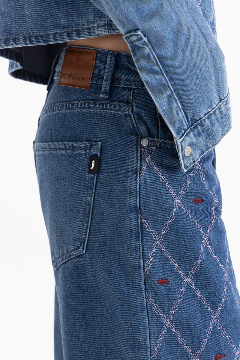 JEANS STRAIGHT KISS Azul