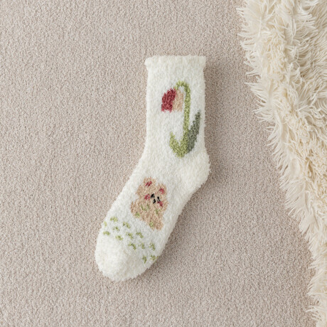 Medias Diseño Floral Diseño 4