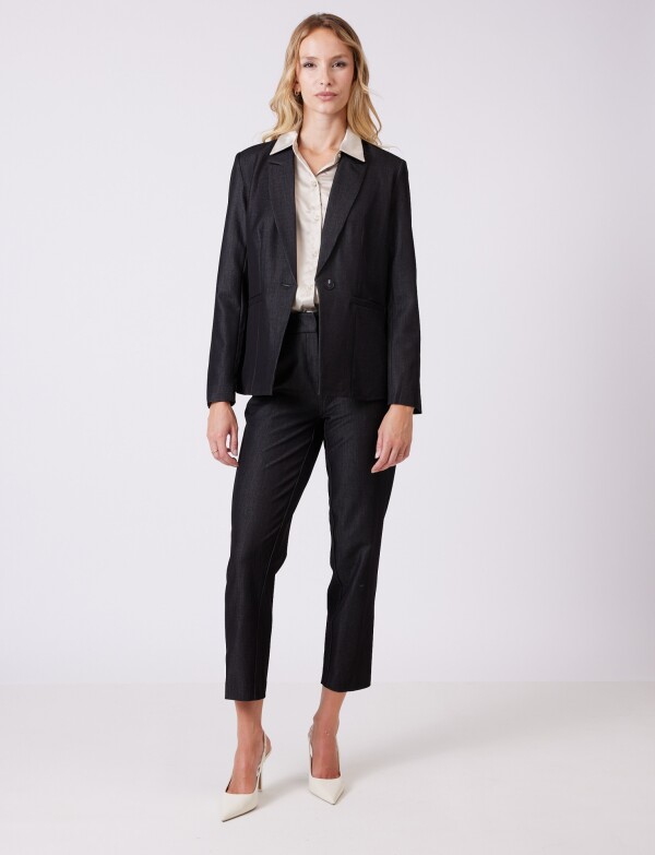 Blazer Denim Stretch NEGRO