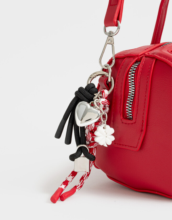 Bowling Cartera Bowling Con Charm - Rojo Medio