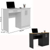 ESCRITORIO SSL -CH9057 -SPACE -2 Puertas + 1 Cajo -BL/Ng - 1 Sin color