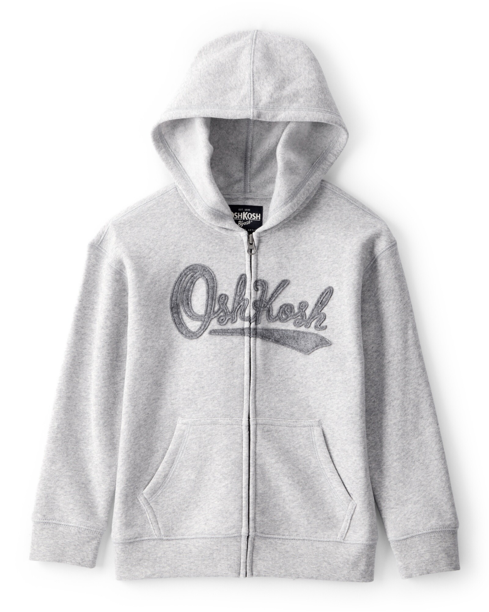 Campera de algodón con felpa, gris Sin color