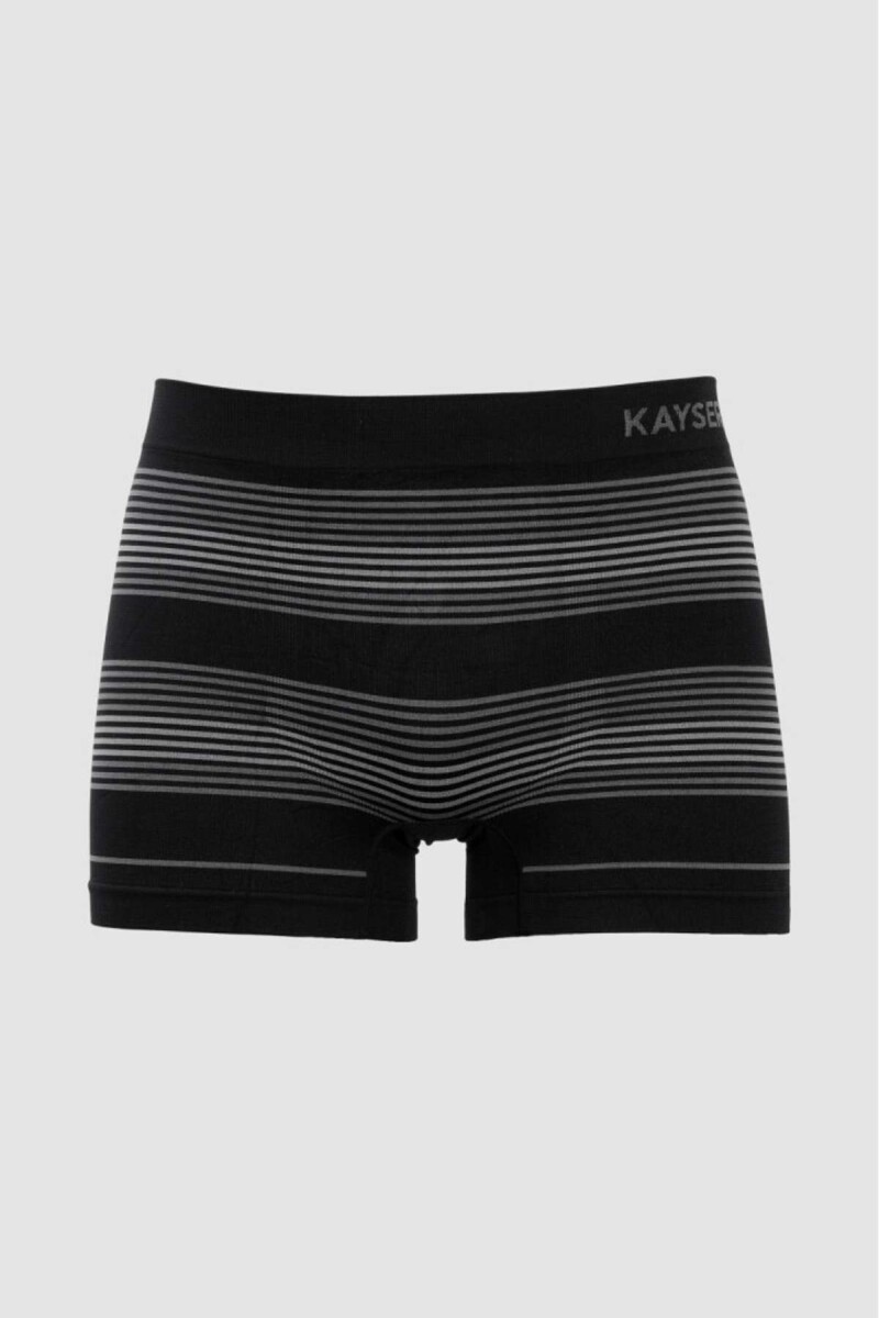 Boxer microfibra rayado - Negro 