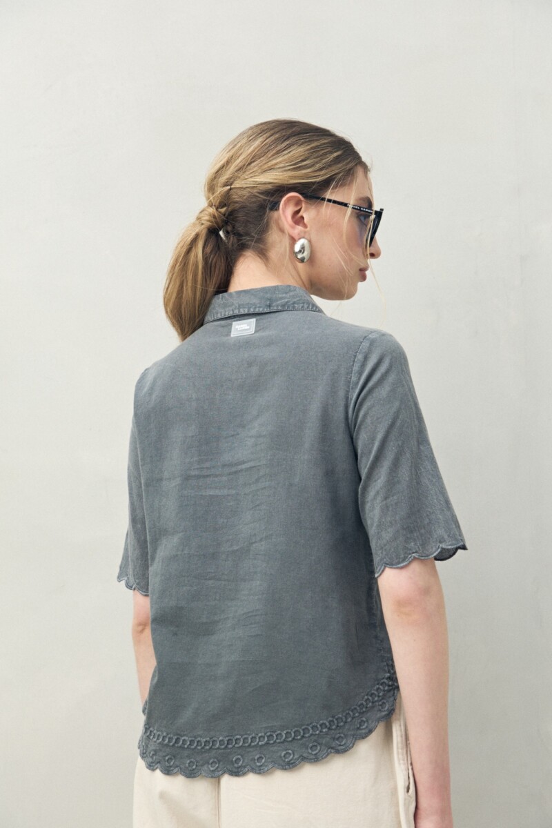 CAMISA SASHA Gris Crema