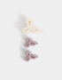 Hebillas Infantiles Con moño Set De Broches Infantiles Moño - Combinacion Bicolor