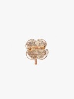 Broche Con Trébol beige