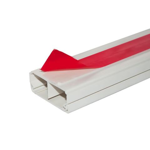 Ducto plástico separadores autoadhesivo 40x16mm 2m ZO0711