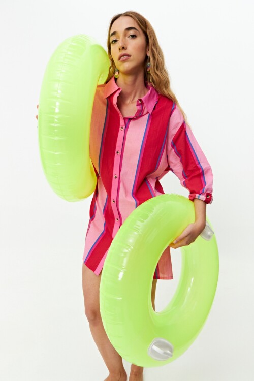 Túnica rayada multicolor