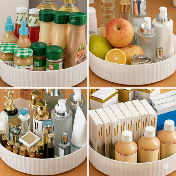 Organizador Giratorio 360° IMBACK IBK-HMJ086 | Multifunción para Maquillaje, Cocina y Hogar Blanco Organizador Giratorio 360° IMBACK IBK-HMJ086 | Multifunción para Maquillaje, Cocina y Hogar Blanco