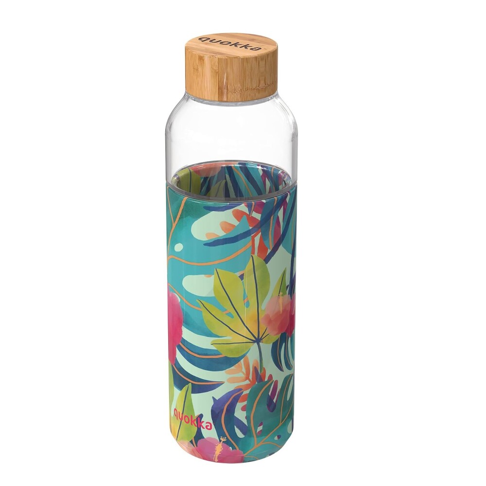 Botella de Vidrio Quokka Flow Tropical 660 ml QUOKKA BOTELLA VIDRIO FLOW 660ML 40000 TROPICAL