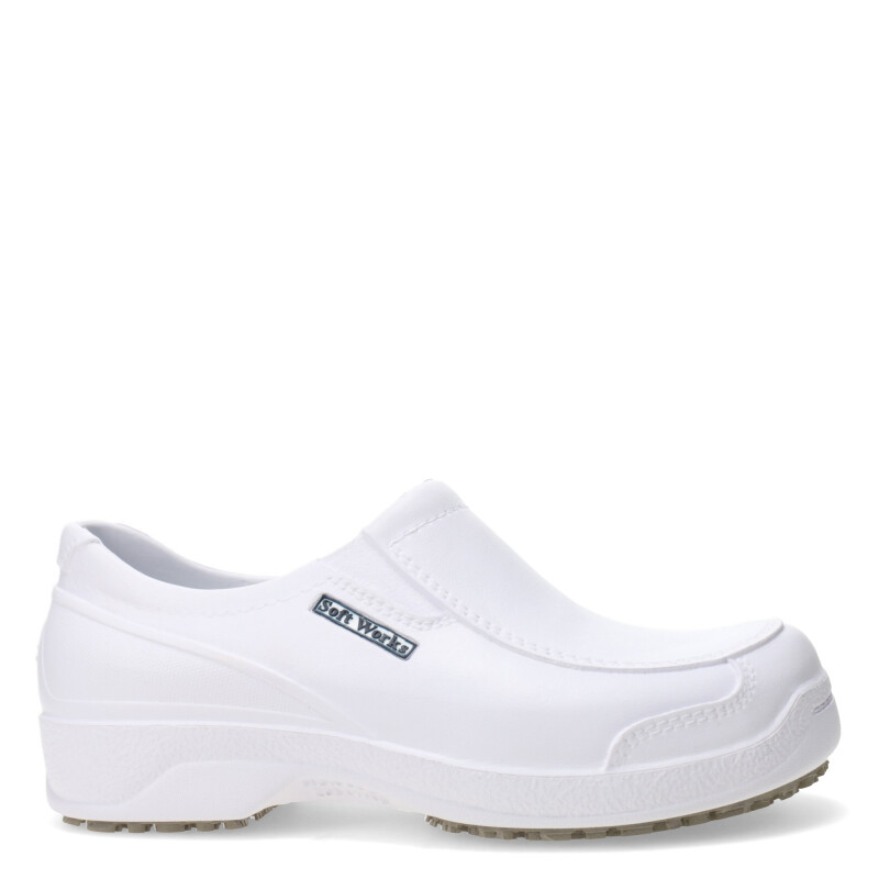Zapatos Unisex SOFT WORKS BB antideslizante Blanco