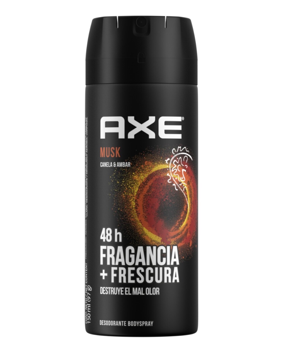 Axe Desodorante Aerosol Musk 150 ml – Fragancia Clásica y Masculina
