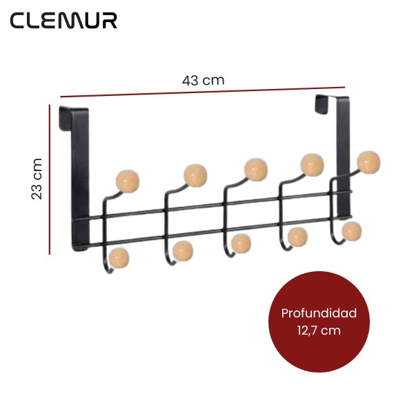 Perchero De Pared Moderno Acero para Puerta 10 Ganchos Perchero De Pared Moderno Acero para Puerta 10 Ganchos