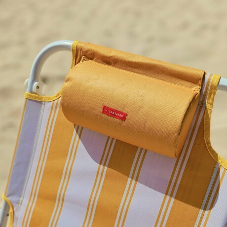 Silla reposera mochila reclinable Club Petates Amarillo