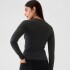 LS CLOSEKNIT CREW - 23 1/2 BLACK