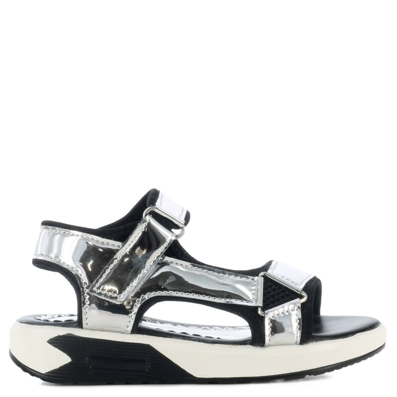 Sandalias de Niña MINI Miss Carol TUNIA deportiva de charol Plateado