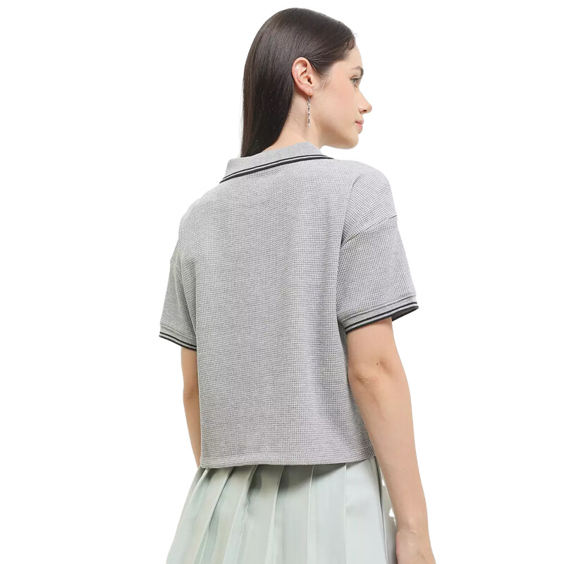 Remera Converse Sporty Waffle Polo - Gris Remera Converse Sporty Waffle Polo - Gris