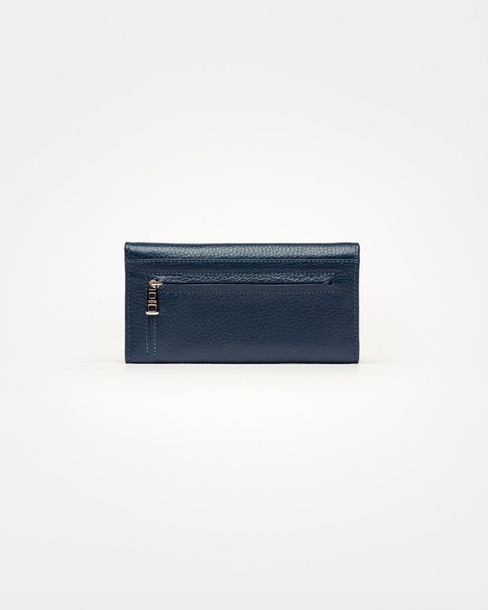 Billetera Marga en cuero graneado Marine Blue