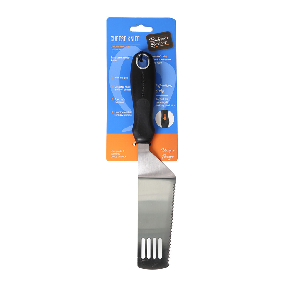 Cuchillo para Queso Baker’s Secret Acero Inoxidable Negro CUCHILLO DE QUESO PP/ACERO INOX. NEGRO