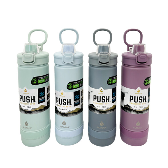 Botella con tapa push para bebidas frías 768ml TV0464