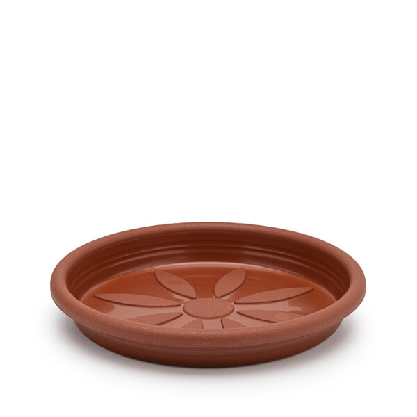 PLATO DE MACETA REDONDO 21 CM TERRACOTA