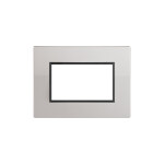 Plaqueta p/3 módulos aluminio - Duomo Flat ELE01187