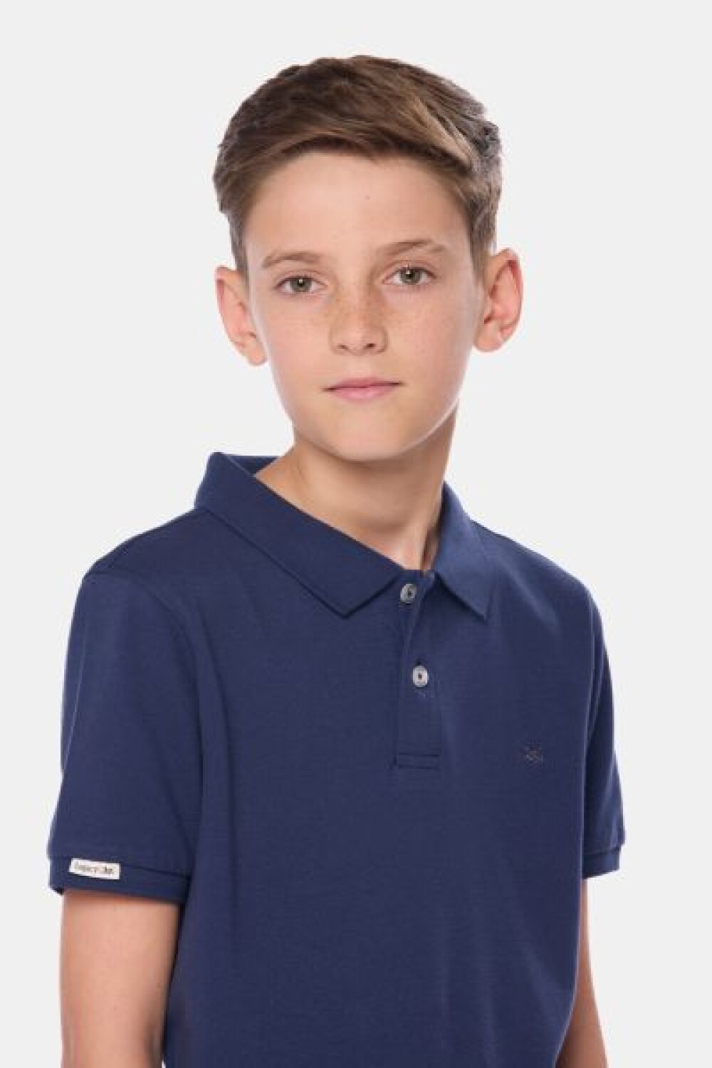 REMERA POLO DE ALGODÓN PIQUÉ Azul