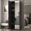 Multiuso 2 Puertas Plus Grafito Con Espejo Multiuso 2 Puertas Plus Grafito Con Espejo