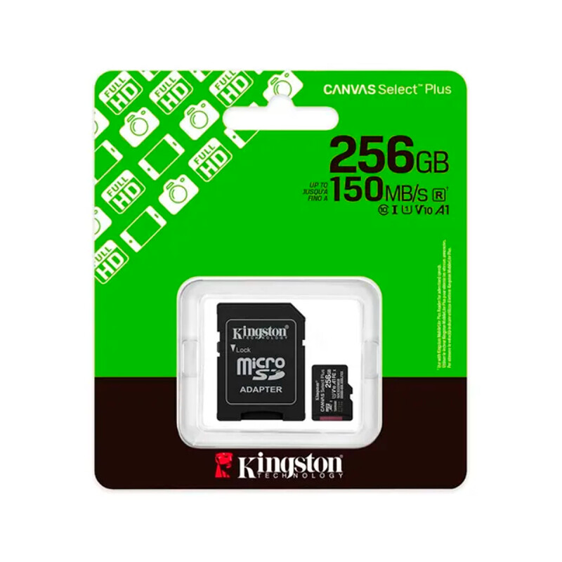 Memoria Kingston Micro SDCS3 256GB Canvas Select Plus Memoria Kingston Micro SDCS3 256GB Canvas Select Plus