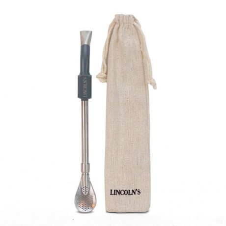 Bombilla Galactic Acero Inoxidable Grafito