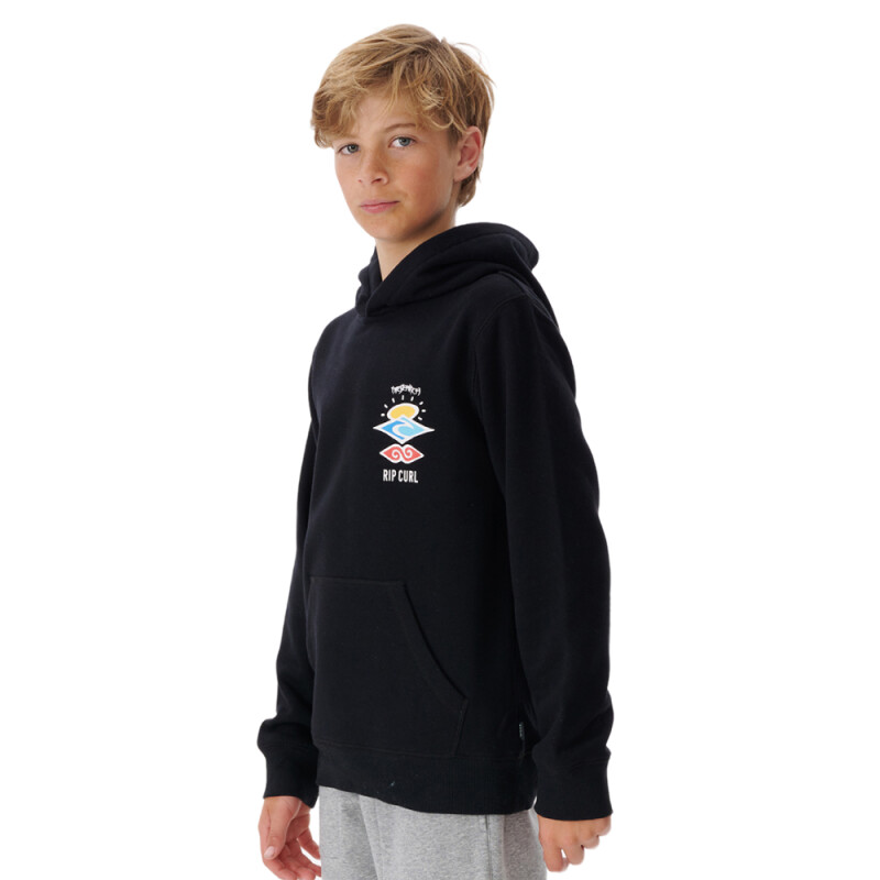 Canguro Rip Curl Search Icon Hood Niño - Negro Canguro Rip Curl Search Icon Hood Niño - Negro