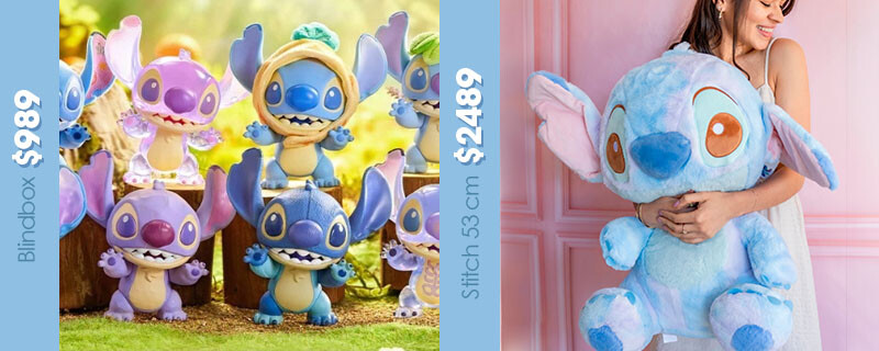 Stitch blindbox y peluche