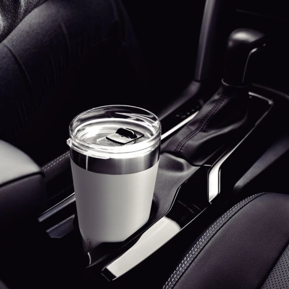 Vaso Térmico Blanco / Acero C/Tapa Inox. 550 Ml EXATA VASO TERMICO BLANCO / ACERO C/TAPA INOX. 550 ML