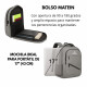 Mochila Viaje Urbana Antirrobo Notebook Matein 103500 Gris Oscuro