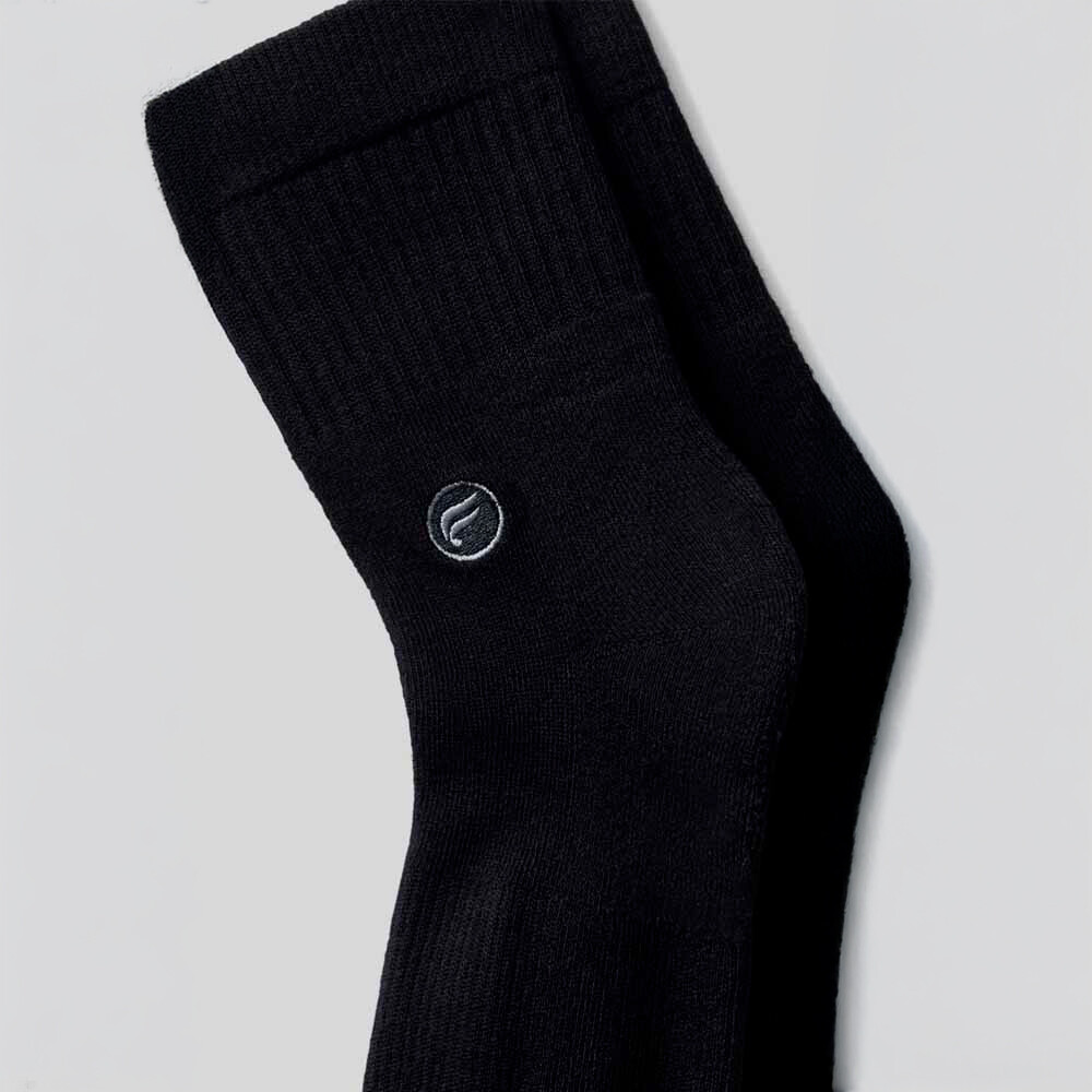 Medias The Everyday Quarter Crew Sock Unisex Black