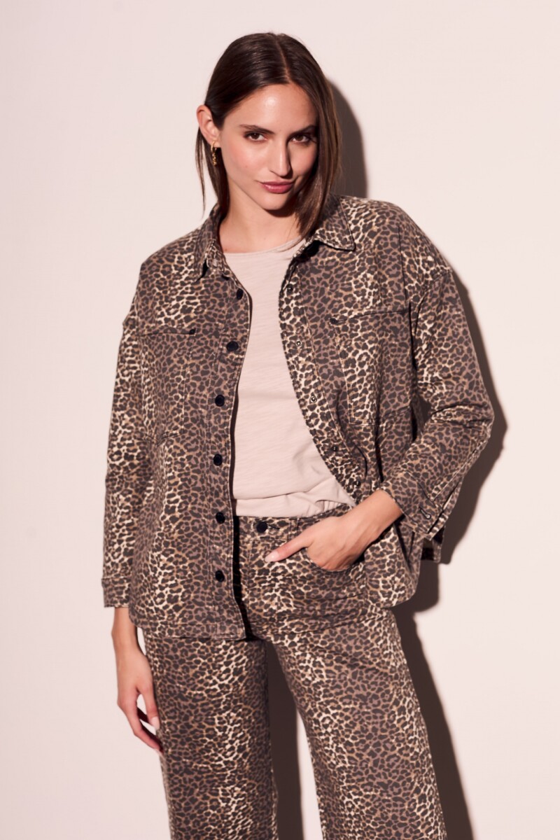 Sobrecamisa Animal Print - Animal Print 