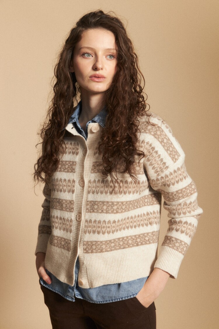 CARDIGAN FAUSTA Crudo