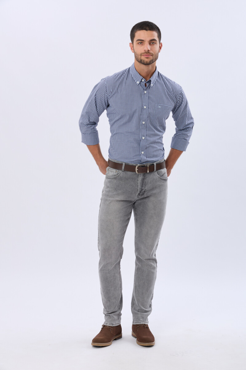 PANTALÓN DE JEAN SKINNY - Gris 
