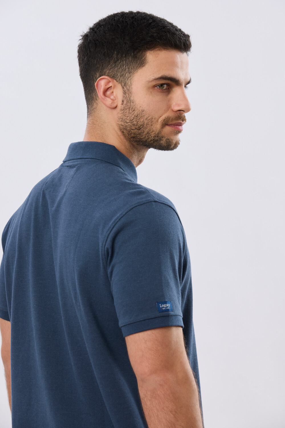 REMERA POLO LISA PIQUÉ Denim