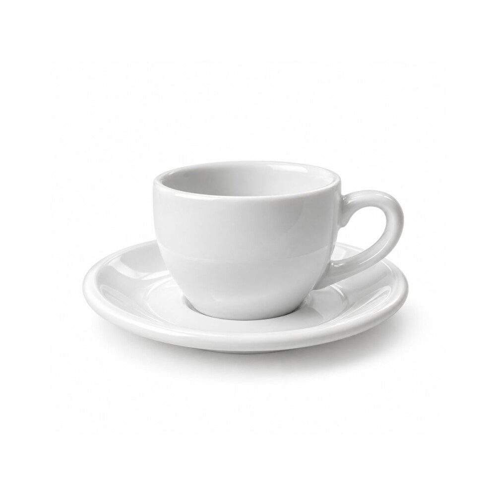 Taza de cafe con plato 90 ml Taza de cafe con plato 90 ml