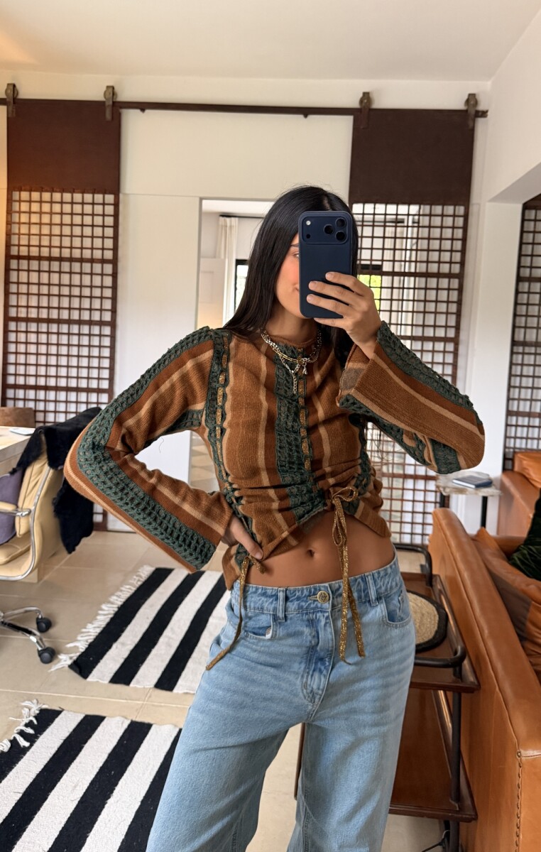 Golden Bridge Sweater - Camel / Verde 