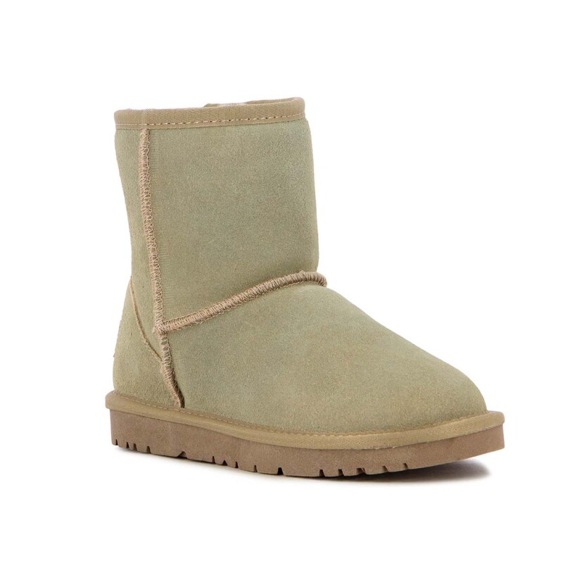 Country Pantubota T-alto / Cuero Suede / Water-resistant – Dama – Kaki Kaki