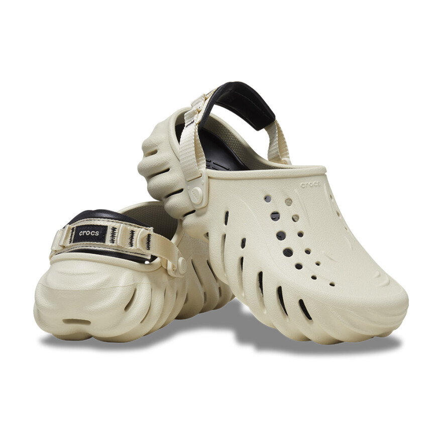 Echo Clog - Unisex Bone/black