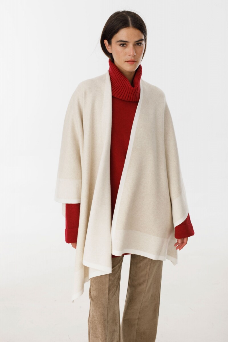 Ruana Line Beige/Crudo
