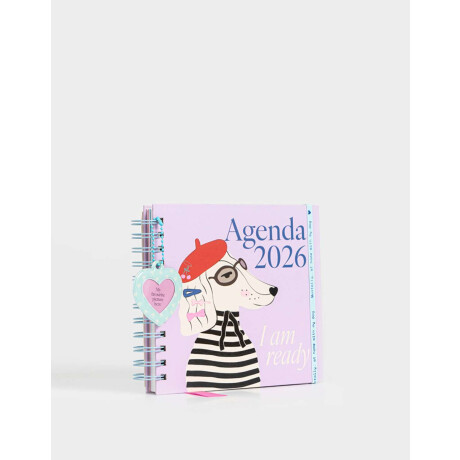 Agenda Perrito 2026 Violeta Lila